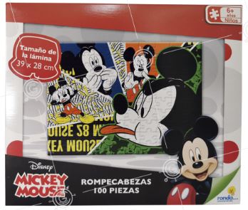 Ronda rompecabezas 100 piezas Mickey