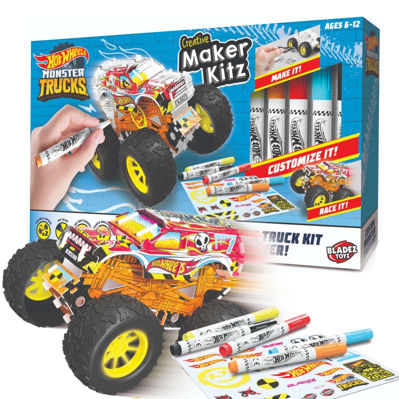 BT Hot Wheels Maker Kitz Monster Truck DIY Colour