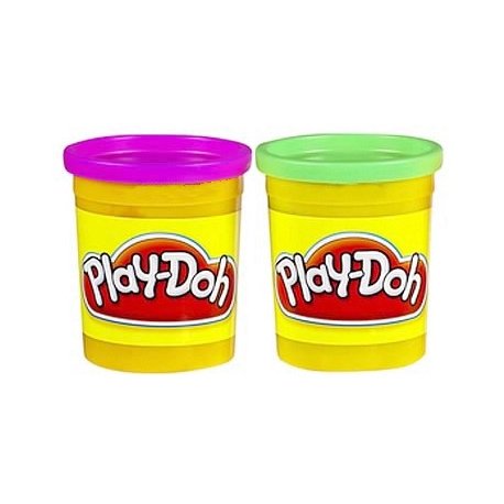 Hasbro Play-Doh 2 pack purpura y verde 168g