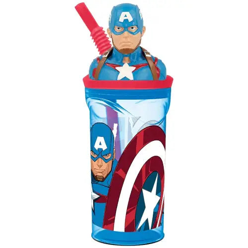 Stor botella 3D 360 ml. Capitán América